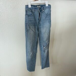 Madewell Blue Distressed Women's Jeans